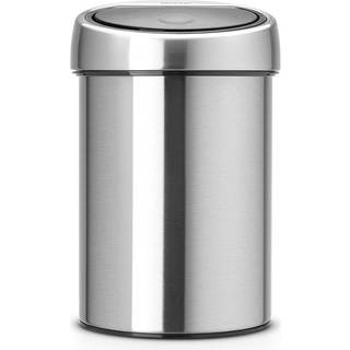 Brabantia Touch Bin (til væg) plastindsats 3 L Matbørstet stål