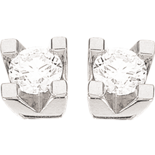 Kleopatra Ørestikker 14 kt. Hvidguld 0,20 ct.
