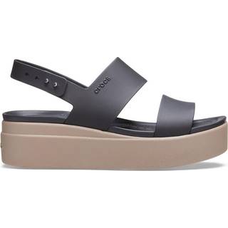 Crocs women Brooklyn Low Sandals Black / Mushroom 36
