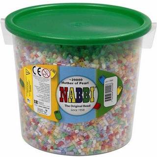 Nabbi Medium Rørperler Mother Of Pearl Mix - 20000 stk