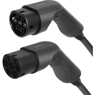 DELTACO e-Charge Ladekabel Elbil Type 2 - Type 2, 1 fase, 32A, 10m