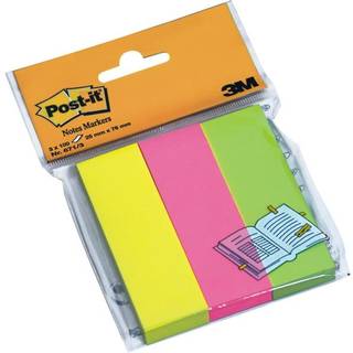 Post-it indexfaner 25x76mm 3 stk