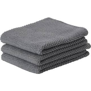 Karklud 3 stk. fra Zone Denmark - Grey farve - 100% Bomuld