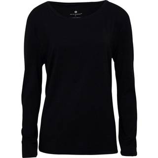 Sort bambus T-shirt med rund hals og lange ærmer til dame fra JBS of Denmark, XL