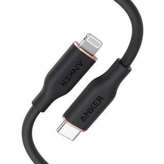 Anker 641 USB-C to Lightning Cable (Flow, Silicone) 6ft / Midnight Black