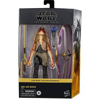 Star Wars The Black Series Deluxe Jar Jar Binks 6-tommers actionfigur - premium detaljer, 6-tommers skala, 3 tilbehør