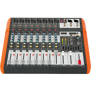 Ibiza 8-kanals Mixer m. USB og Bluetooth