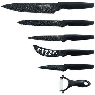 Knife Set - Non-stick coating - 6pcs - Black - Royalty Line
