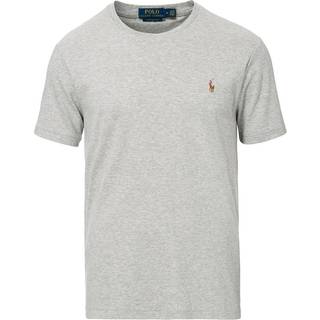 Polo Ralph Lauren Luxury Pima Cotton Crew Neck T-Shirt Andover Heather