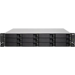 QNAP TL-R1200C-RP (USB) 12-Bay 2U Rackmount USB 3.2 Gen2 Type-C high-capacity JBOD storage enclosure with redundant power