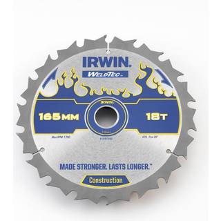 Irwin weldtec rundsavklinge 165x18x20 til træ 1897392