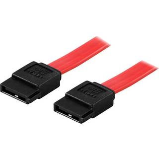 DELTACO SATA/SAS-kabel, ret-ret, 0,3m