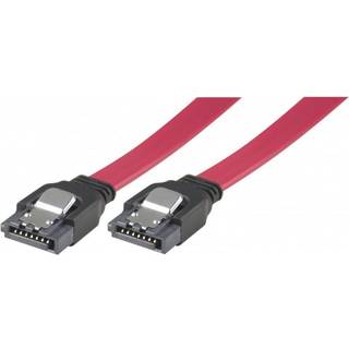 DELTACO SATA/SAS-kabel, låse-clips, ret-ret, 0,5m