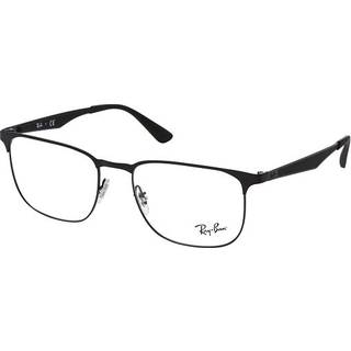 Ray - Ban Unisex RX6363 2904 Optiske stel Metal Sort Transparent Firkantet Normal