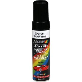 Lakstift akryl autolak sort mat 12ml