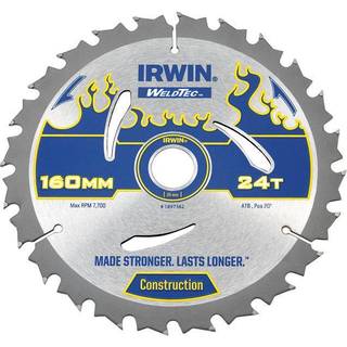 Irwin weldtec rundsavklinge 160x24x20 til træ 1897362 til træ