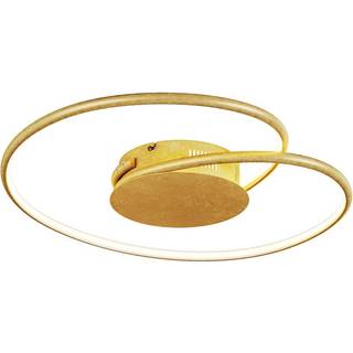 Lindby LED-loftlampe Joline, Ø 45 cm, rustbrun, metal