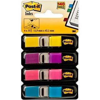 Post-it Indexfaner 11,9x43,1 ass. neon (4), 3M 7000052572, 6 pakker