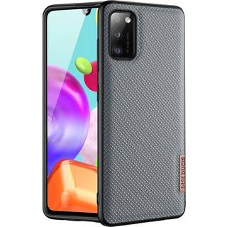 Samsung Galaxy A41 - DUX DUCIS Fino Hybrid cover - Tekstil Design - Blå