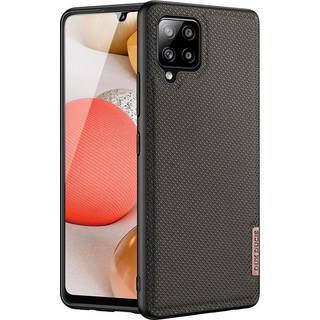 Samsung Galaxy A42 5G - DUX DUCIS Fino Hybrid cover - Tekstil Design - Sort