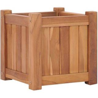 Hævet Plantekasse Massivt Teaktræ - 30 x 30 x 30 cm