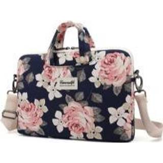 Canvaslife Briefcase Taske Til MacBook / PC 15-16" - Navy Rose