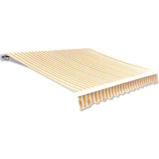 Markisedug 3X2,5 M Solsikke (Stel Medfølger Ikke) Gul Og Hvid - 600 x 300 cm