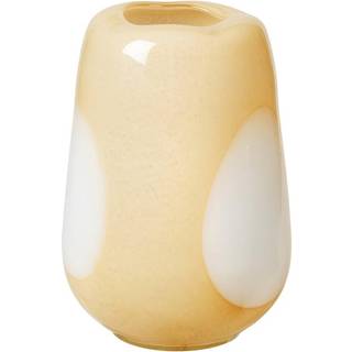 Broste Copenhagen Ada Dot glasvase 26 cm Simply taupe warm grey