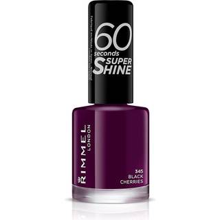 Rimmel 60 Seconds Super Shine Neglelak Skygge 345 Black Cherries 8 ml - 8 ml