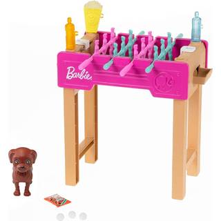 Barbie Mini Playset With Pet Accessories And Working Foosball Table