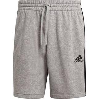 Essentials French Terry 3-Stripes shorts - Medium Grey Heather / Black - XL