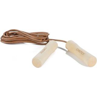 Gymstick LEATHER JUMP ROPE - WOOD