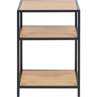 Seaford natbord - sort pulverlakeret metal, EGE hylder - L:42 B:35 H:63 cm