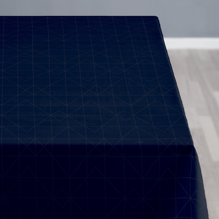 Økologisk Damaskdug fra SØDAHL - REFINED INDIGO 140x270 cm.
