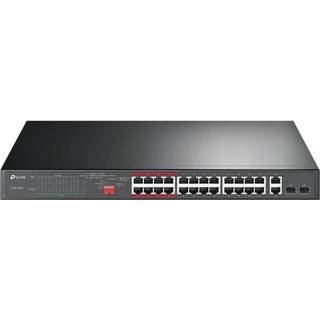 TP-Link TL-SL1226P 24-Port 10/100Mbps + 2-Port Gigabit Unmanaged PoE+ Switch