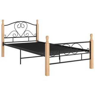 sengeramme 100x200 cm metal sort