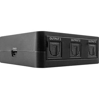 Lindy TosLink Optisk Digital Audio Splitter - 3 vejs