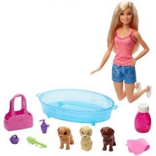 Barbie Badetid, blonde med 3 hunde Barbie dukker GDJ37