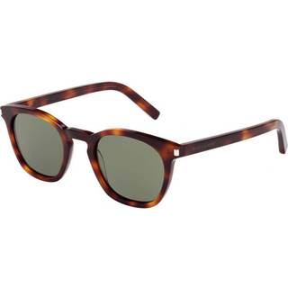 SAINT LAURENT Unisex SL 28 003 Solbriller Acetat Havana Grøn Firkantet Normal