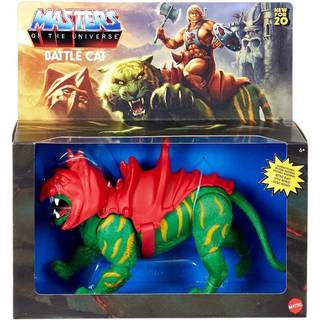 Masters of the Universe Origins Battle Cat - Samlerfigur med 12 bevægelige led og vinrød rustning