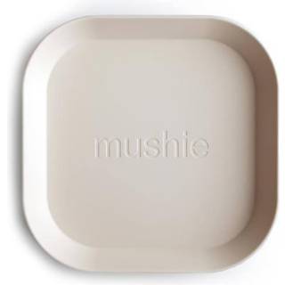 Mushie Tallerken Firkant Blush - 2 stk.