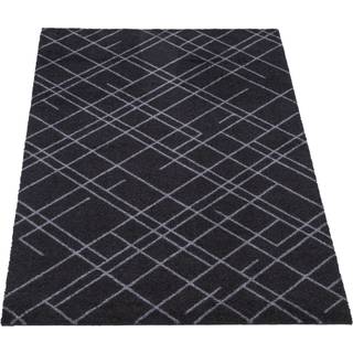 Tica copenhagen - Smudsmåtte - Lines - Sort/grå - 67x120 cm