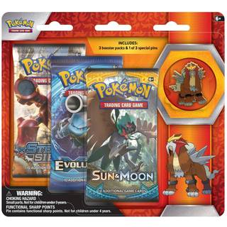 Pokémon TCG: Legendary Beasts Collectors Pin 3-Pack Blister - Entei