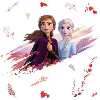 Disney Frost 2 Elsa og Anna Wallstickers