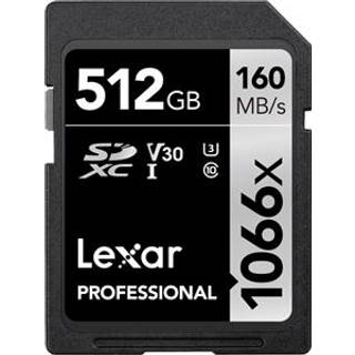 LEXAR PRO 512 GB SDXC UHS-I V30 R160/W120 (1066x)