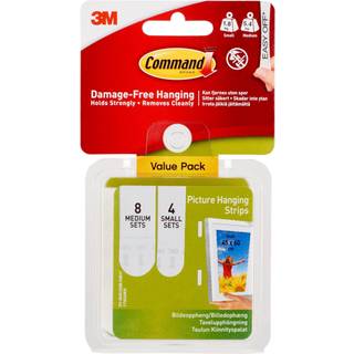 Command velcro strips til billedophæng Value Pack, 8M+4S, 3M 17203