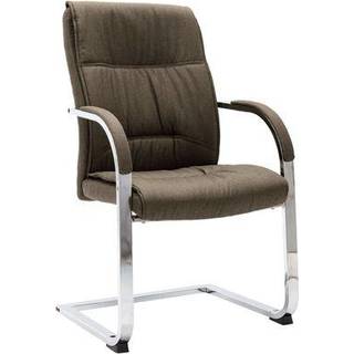kontorstol med cantilever stof brun