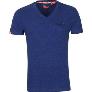 Superdry Vintage T-shirt med V-halsudskæring og broderi, fremstillet af ø