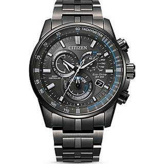 Citizen CB5887-55H Perpetual Chronograph A.T Black IP Bracelet Watch - W38429