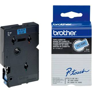 Brother Tape/9mm black on blue